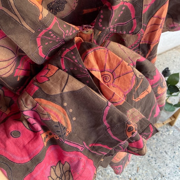 Floral Cotton Dress. Size- L - Picture 9 of 10